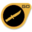 Gold Skeleton Knife
